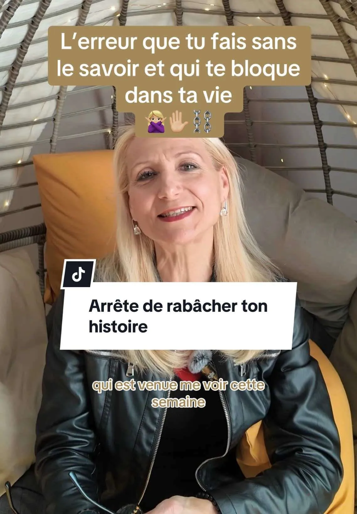 Vidéo tiktok - Arrêter de rabacher son histoire